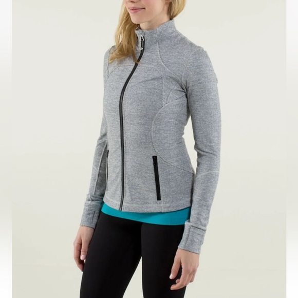 Lululemon Herringbone Define Zip Jacket - Forme Jacket II Heathered Gingham Full - Picture 8 of 14